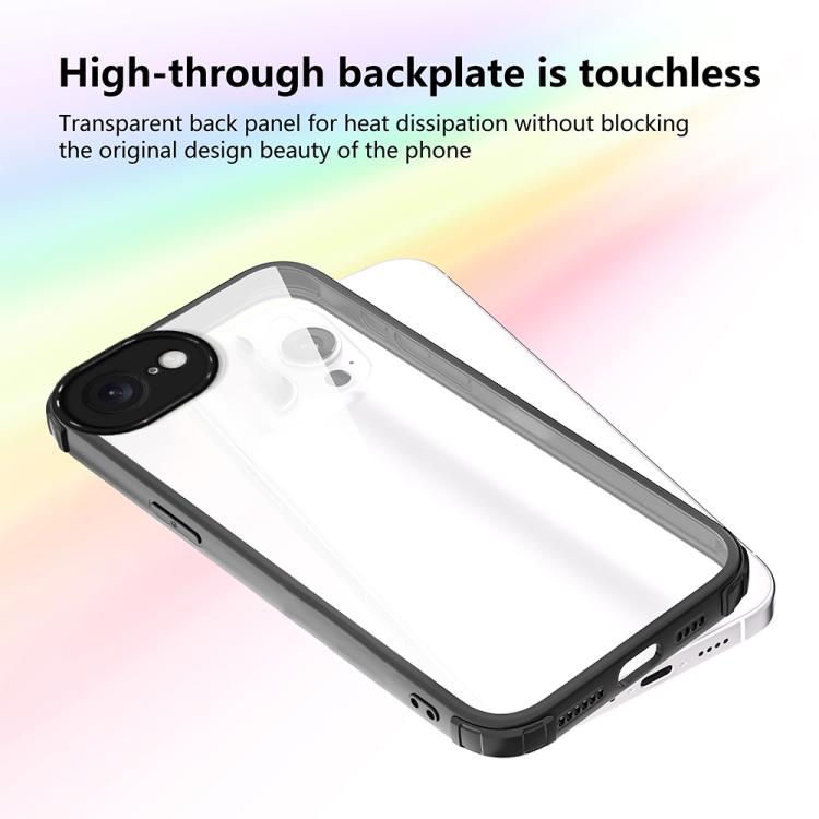 For iPhone 17e / 16e Four Corners Shield Shockproof TPU Hybrid PC Phone Case
