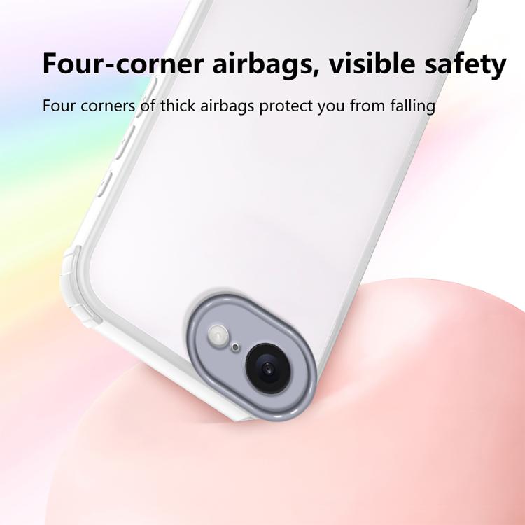 For iPhone 17e / 16e Four Corners Shield Shockproof TPU Hybrid PC Phone Case