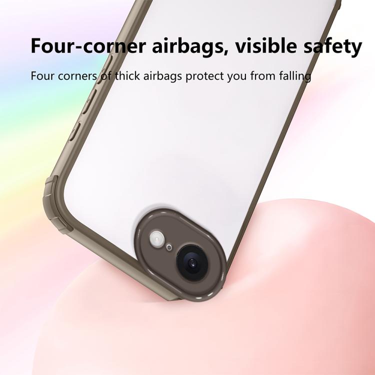 For iPhone 17e / 16e Four Corners Shield Shockproof TPU Hybrid PC Phone Case