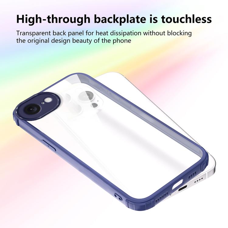 For iPhone 17e / 16e Four Corners Shield Shockproof TPU Hybrid PC Phone Case