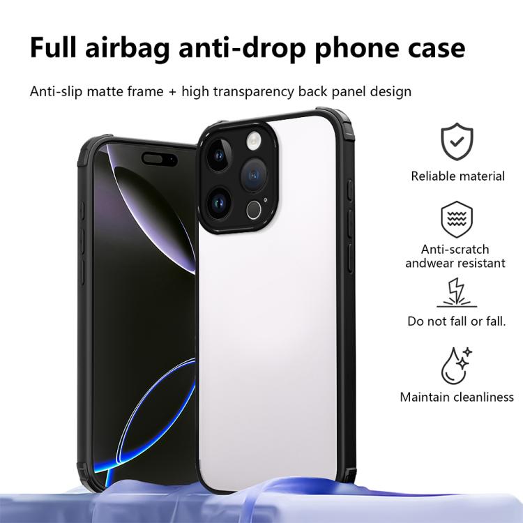 For iPhone 14 Pro Max Four Corners Shield Shockproof TPU Hybrid PC Phone Case