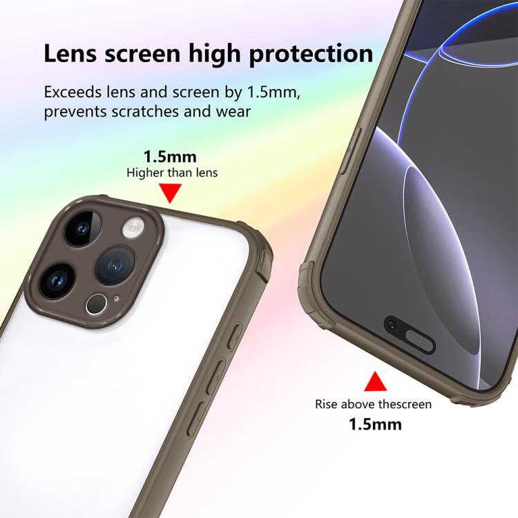 For iPhone 14 Pro Max Four Corners Shield Shockproof TPU Hybrid PC Phone Case