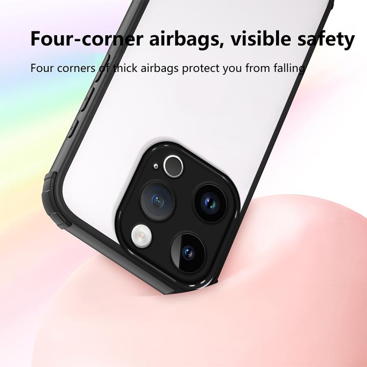 For iPhone 14 Pro Four Corners Shield Shockproof TPU Hybrid PC Phone Case