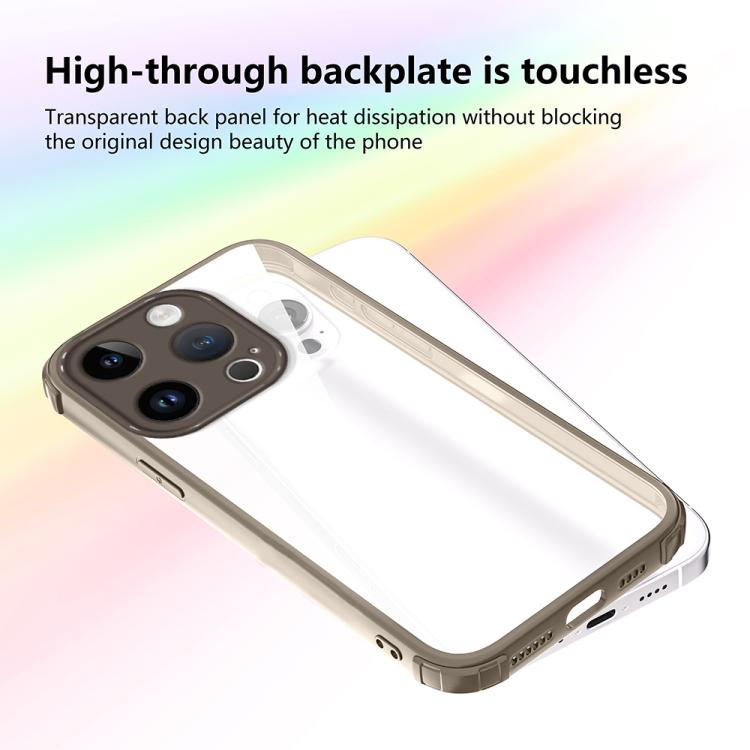 For iPhone 14 Pro Four Corners Shield Shockproof TPU Hybrid PC Phone Case