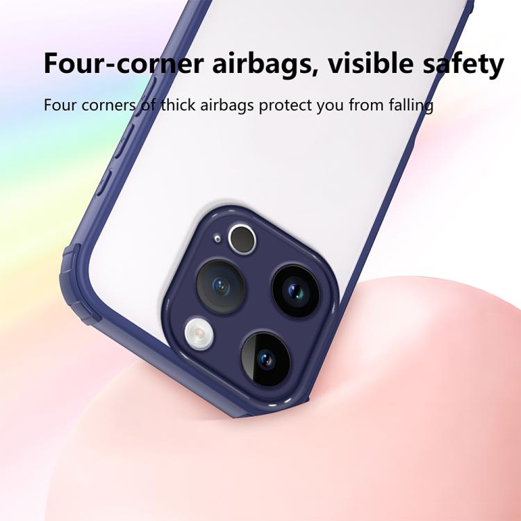 For iPhone 14 Pro Four Corners Shield Shockproof TPU Hybrid PC Phone Case