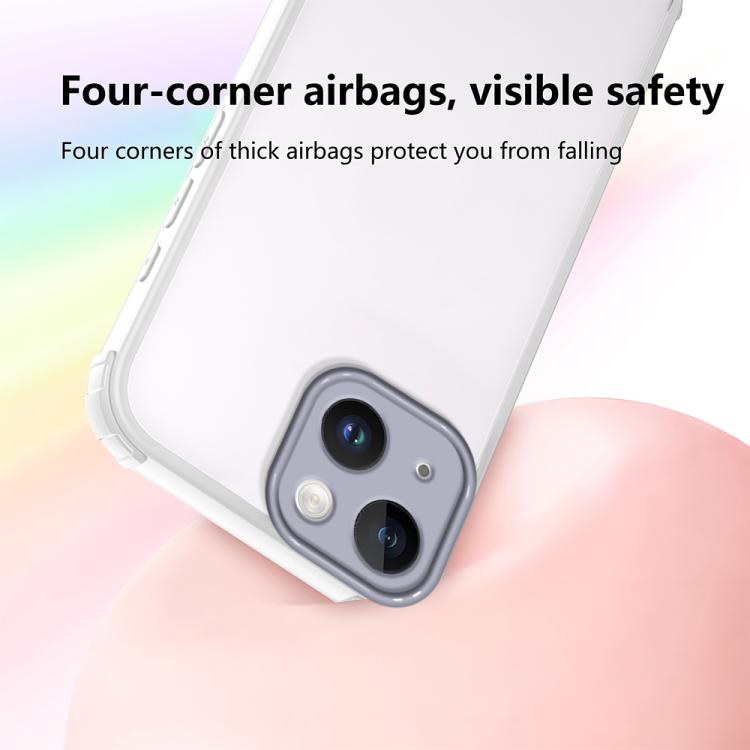 For iPhone 14 Four Corners Shield Shockproof TPU Hybrid PC Phone Case
