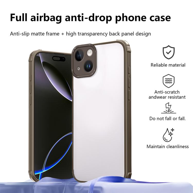 For iPhone 14 Plus Four Corners Shield Shockproof TPU Hybrid PC Phone Case