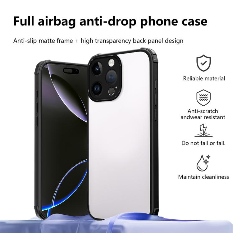 For iPhone 13 Pro Max Four Corners Shield Shockproof TPU Hybrid PC Phone Case