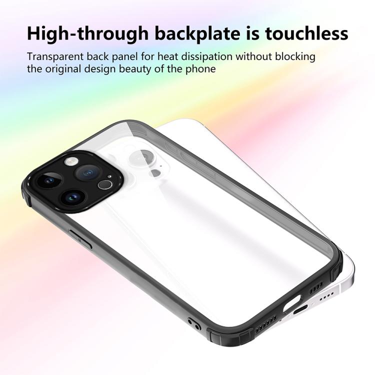 For iPhone 13 Pro Max Four Corners Shield Shockproof TPU Hybrid PC Phone Case