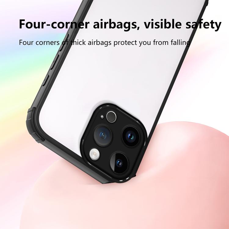 For iPhone 13 Pro Max Four Corners Shield Shockproof TPU Hybrid PC Phone Case