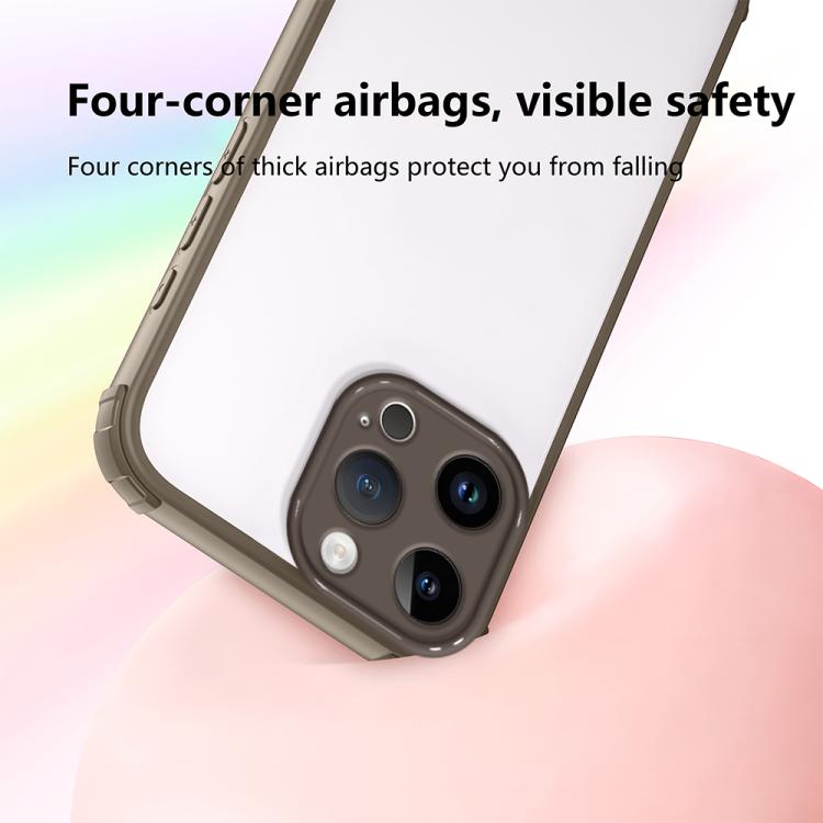 For iPhone 13 Pro Max Four Corners Shield Shockproof TPU Hybrid PC Phone Case