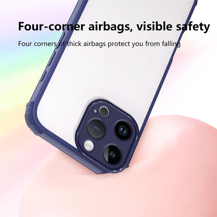 For iPhone 13 Pro Max Four Corners Shield Shockproof TPU Hybrid PC Phone Case