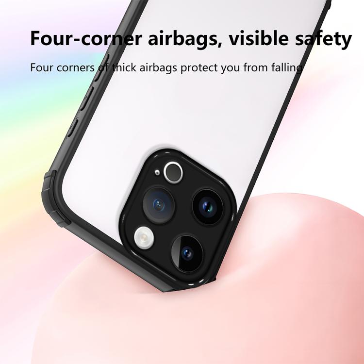 For iPhone 13 Pro Four Corners Shield Shockproof TPU Hybrid PC Phone Case