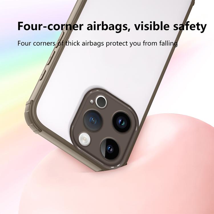 For iPhone 13 Pro Four Corners Shield Shockproof TPU Hybrid PC Phone Case