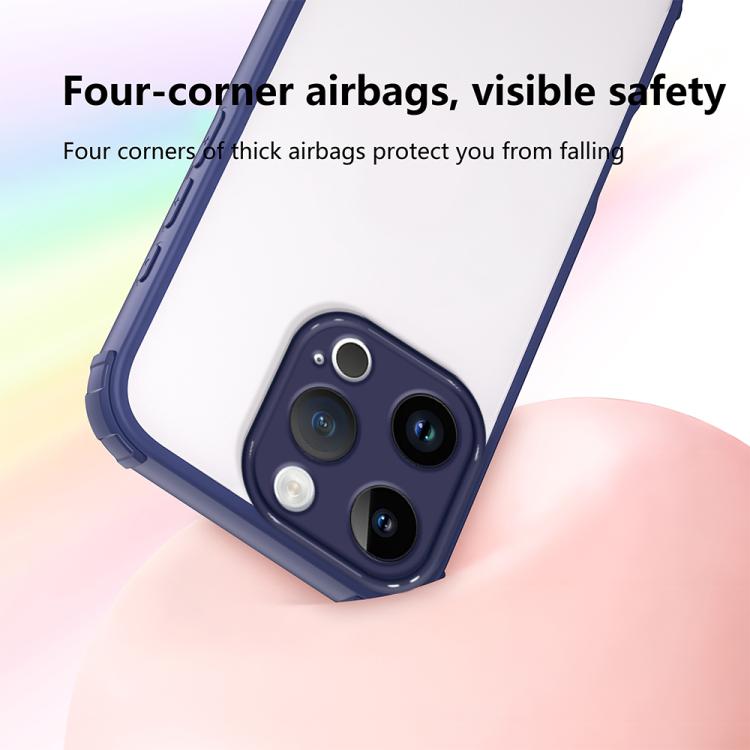 For iPhone 13 Pro Four Corners Shield Shockproof TPU Hybrid PC Phone Case