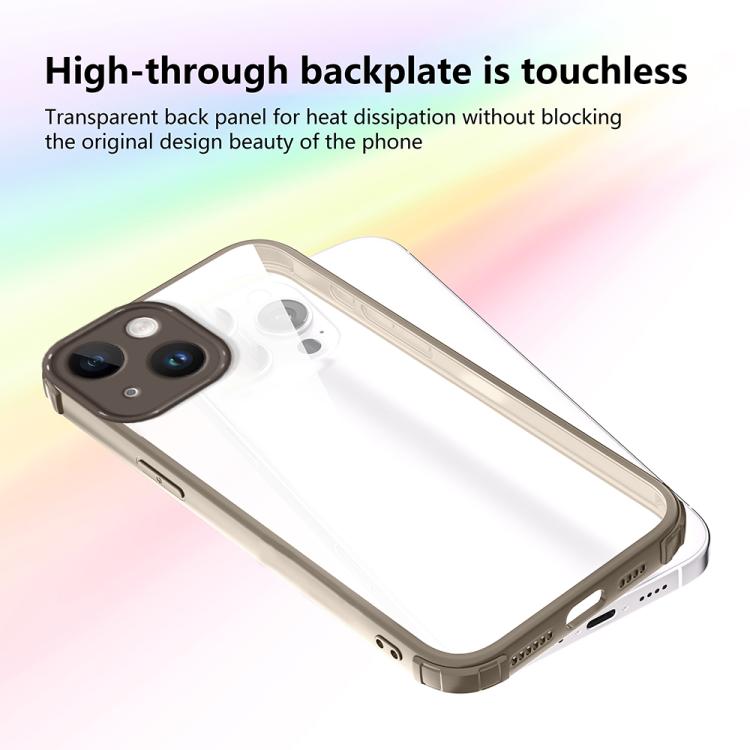 For iPhone 13 Four Corners Shield Shockproof TPU Hybrid PC Phone Case