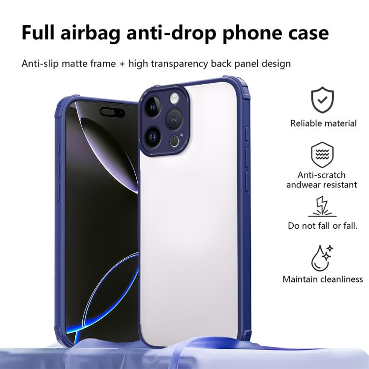 For iPhone 12 Pro Max Four Corners Shield Shockproof TPU Hybrid PC Phone Case