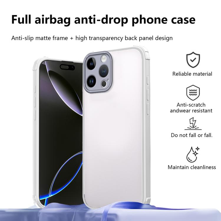 For iPhone 12 Pro Four Corners Shield Shockproof TPU Hybrid PC Phone Case