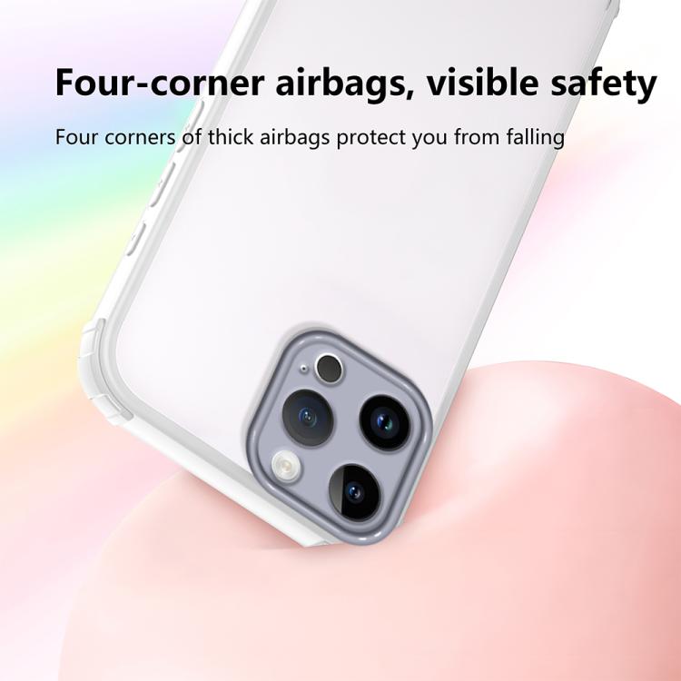 For iPhone 12 Pro Four Corners Shield Shockproof TPU Hybrid PC Phone Case