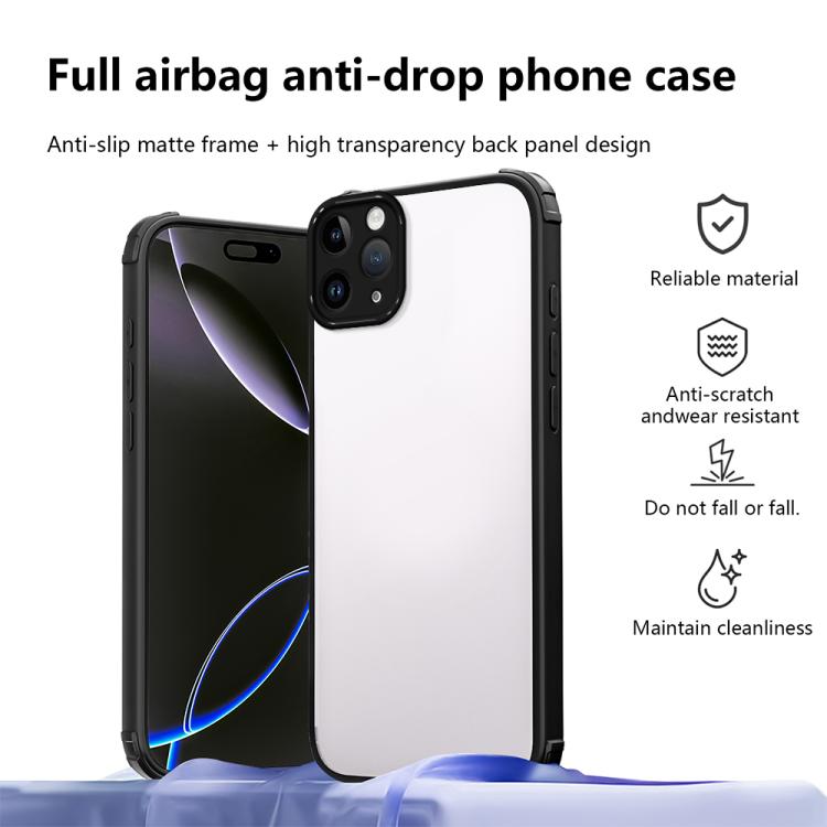 For iPhone 11 Pro Max Four Corners Shield Shockproof TPU Hybrid PC Phone Case