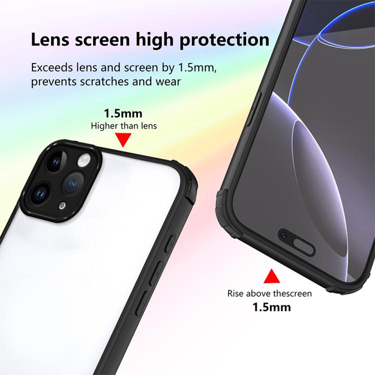 For iPhone 11 Pro Max Four Corners Shield Shockproof TPU Hybrid PC Phone Case