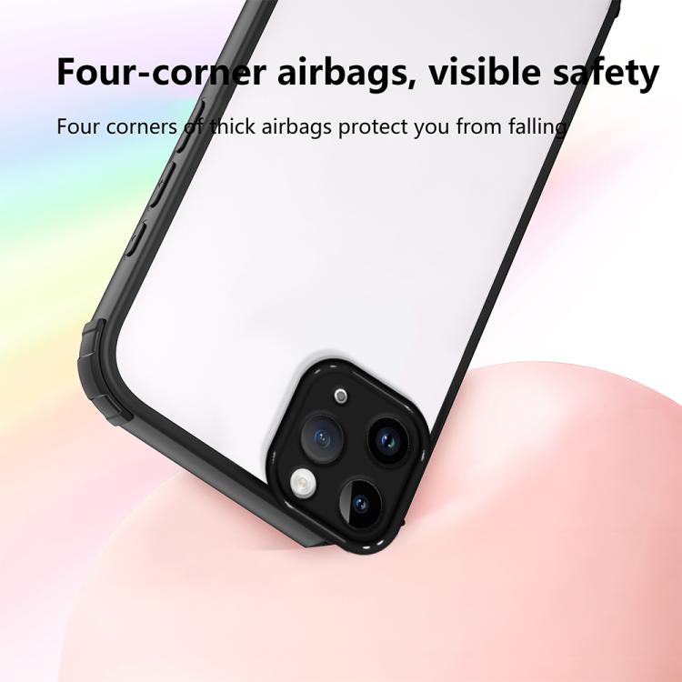 For iPhone 11 Pro Max Four Corners Shield Shockproof TPU Hybrid PC Phone Case