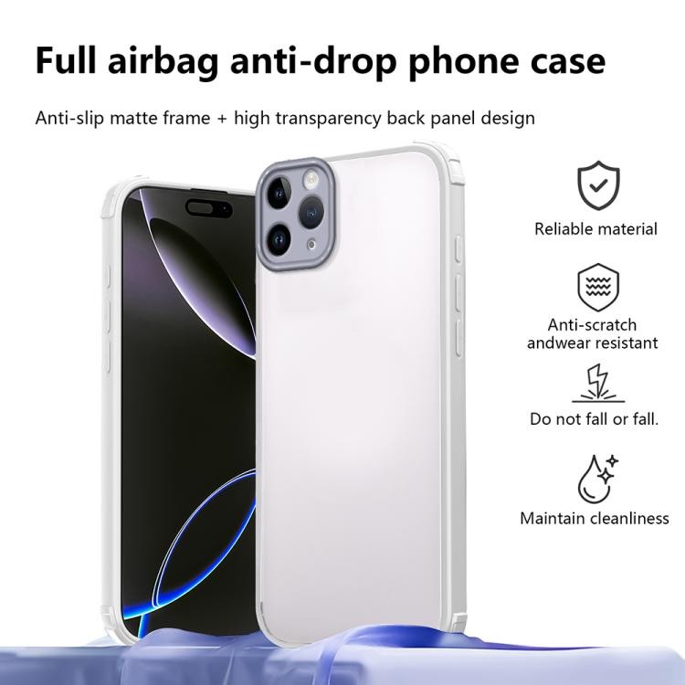 For iPhone 11 Pro Max Four Corners Shield Shockproof TPU Hybrid PC Phone Case