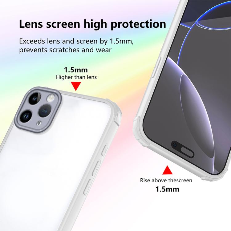 For iPhone 11 Pro Max Four Corners Shield Shockproof TPU Hybrid PC Phone Case