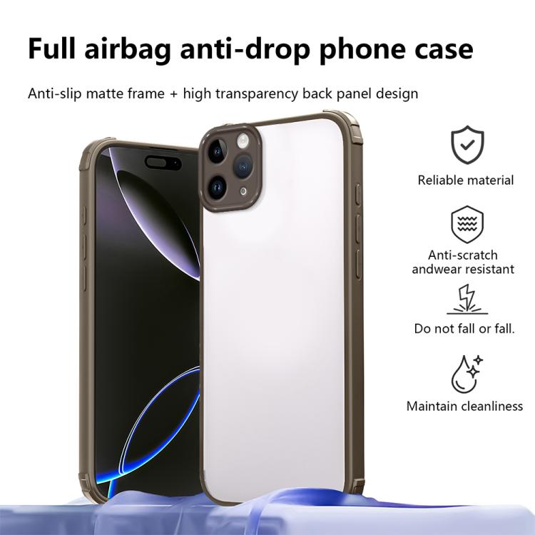 For iPhone 11 Pro Max Four Corners Shield Shockproof TPU Hybrid PC Phone Case