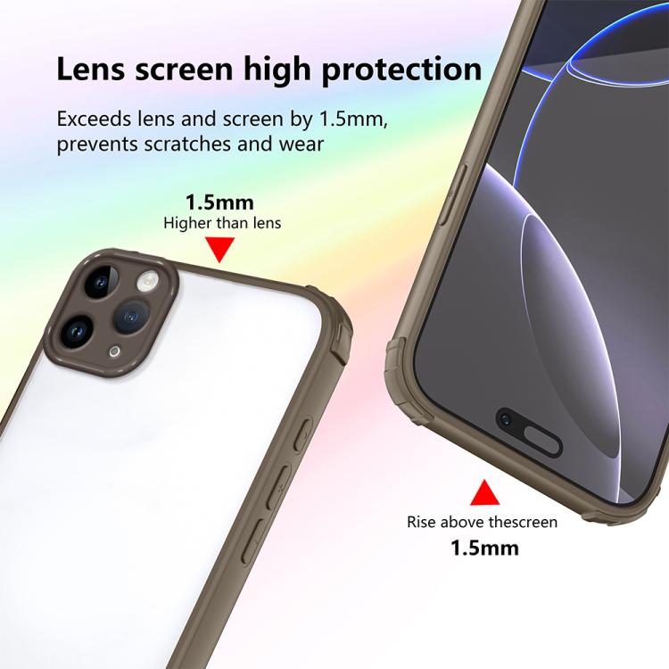 For iPhone 11 Pro Max Four Corners Shield Shockproof TPU Hybrid PC Phone Case