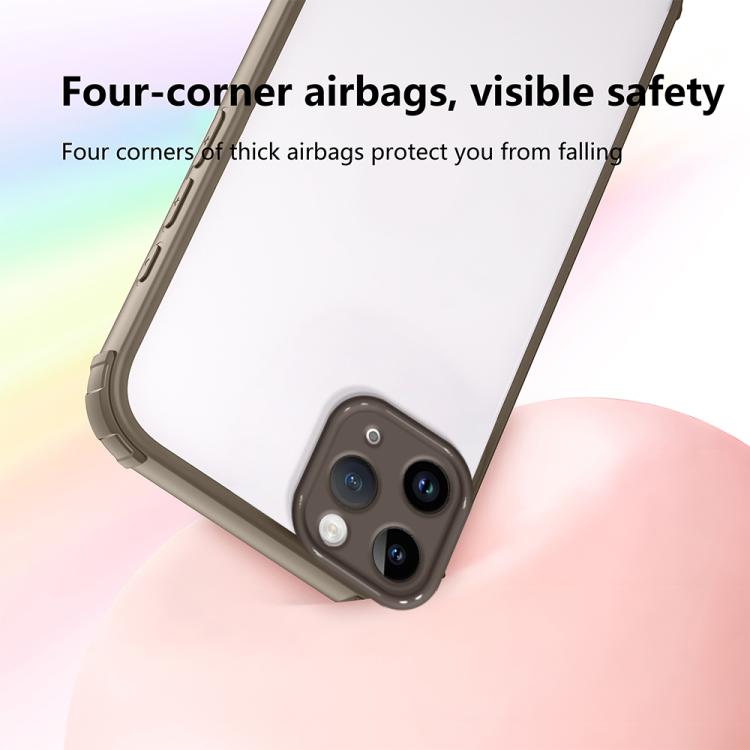 For iPhone 11 Pro Max Four Corners Shield Shockproof TPU Hybrid PC Phone Case