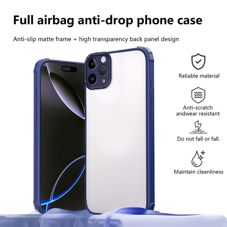 For iPhone 11 Pro Max Four Corners Shield Shockproof TPU Hybrid PC Phone Case