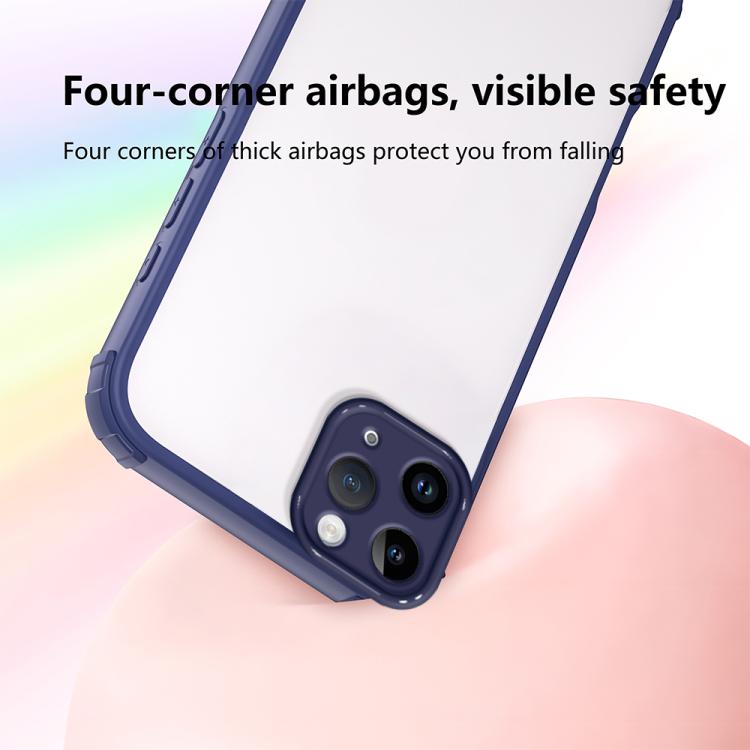 For iPhone 11 Pro Max Four Corners Shield Shockproof TPU Hybrid PC Phone Case
