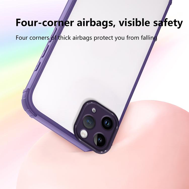 For iPhone 11 Pro Max Four Corners Shield Shockproof TPU Hybrid PC Phone Case