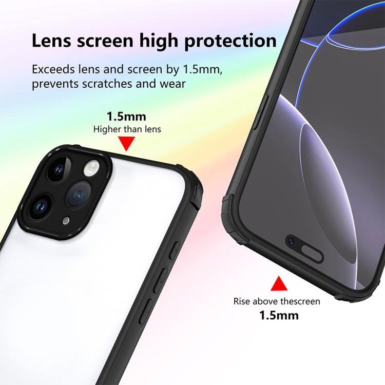For iPhone 11 Pro Four Corners Shield Shockproof TPU Hybrid PC Phone Case