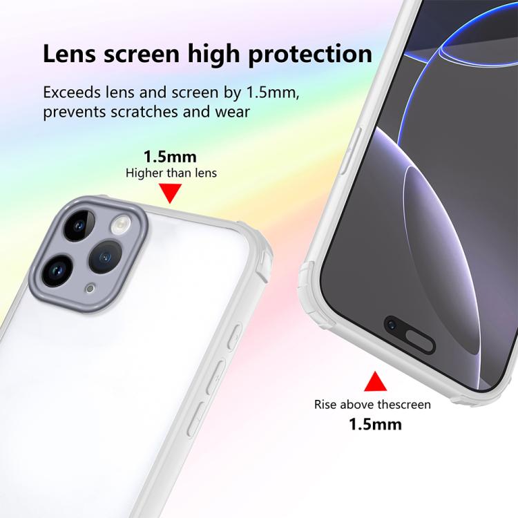 For iPhone 11 Pro Four Corners Shield Shockproof TPU Hybrid PC Phone Case