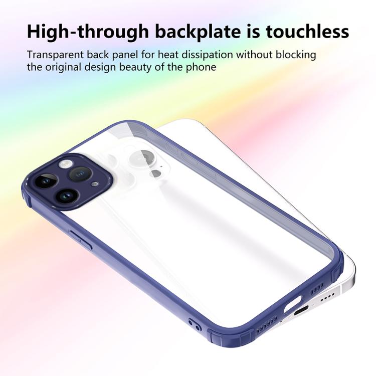 For iPhone 11 Pro Four Corners Shield Shockproof TPU Hybrid PC Phone Case