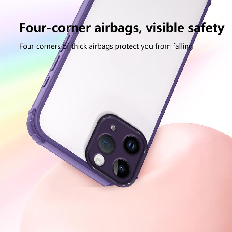 For iPhone 11 Pro Four Corners Shield Shockproof TPU Hybrid PC Phone Case