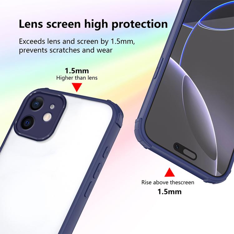 For iPhone 11 Four Corners Shield Shockproof TPU Hybrid PC Phone Case