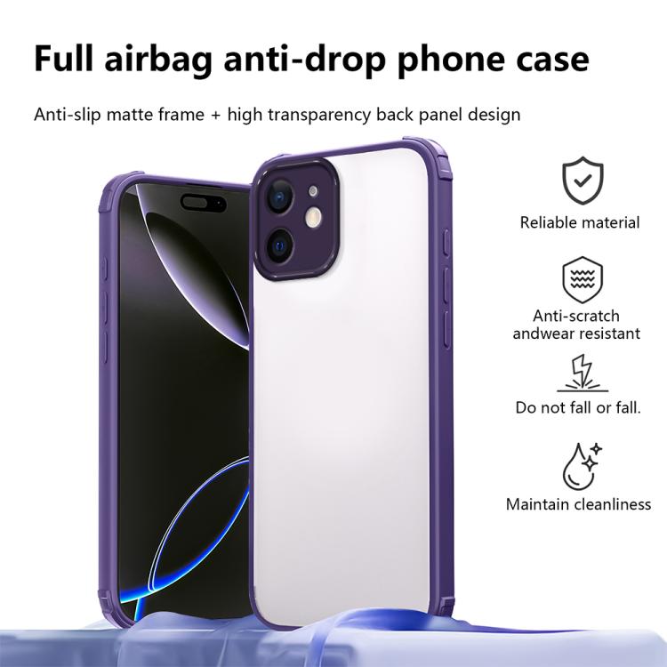 For iPhone 11 Four Corners Shield Shockproof TPU Hybrid PC Phone Case