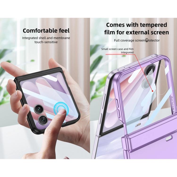 For Honor Magic V Flip 2 GKK Integrated Magnetic Folding Hinge Full Cover Phone Case