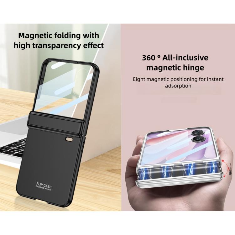 For Honor Magic V Flip 2 GKK Integrated Magnetic Folding Hinge Full Cover Phone Case