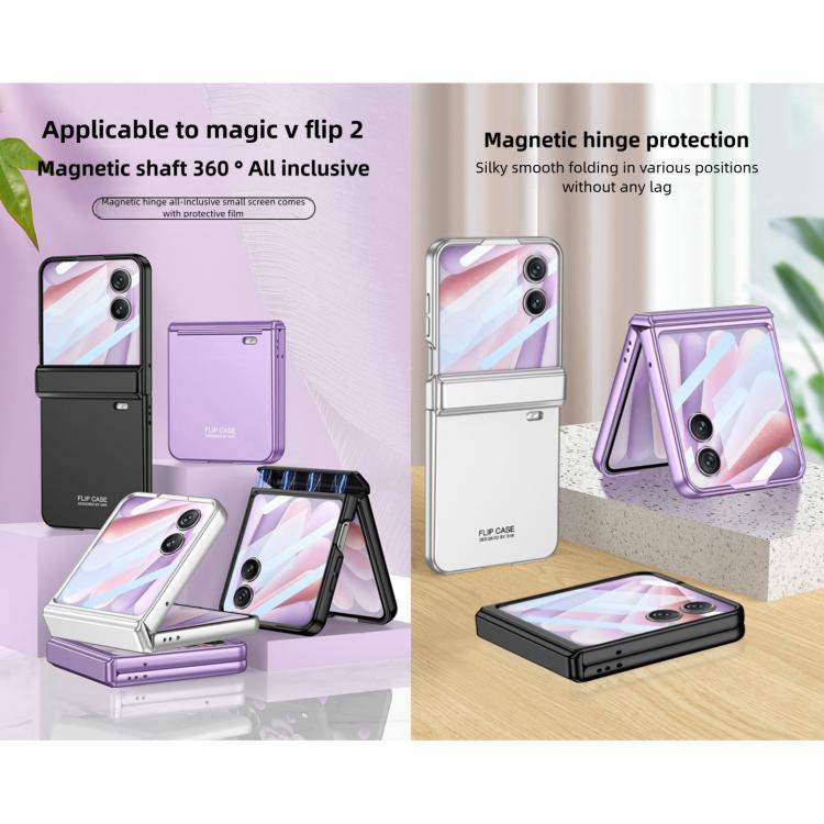 For Honor Magic V Flip 2 GKK Integrated Magnetic Folding Hinge Full Cover Phone Case
