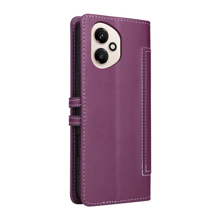 For Honor 400 Global 156.5mm Stitched Magnetic Buckle Leather Phone Case