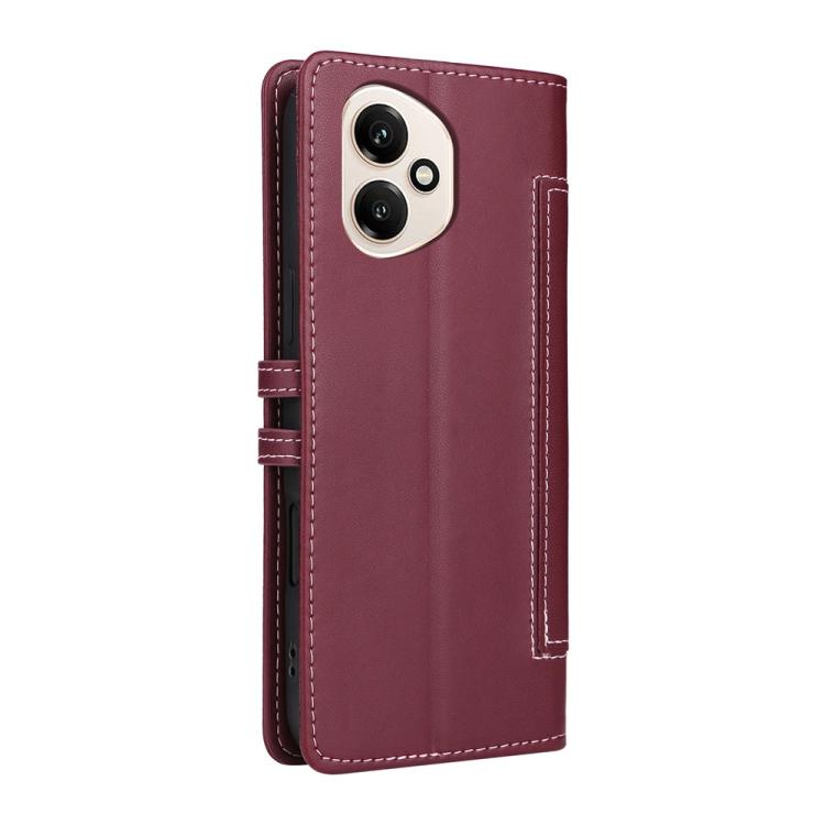 For Honor 400 Global 156.5mm Stitched Magnetic Buckle Leather Phone Case