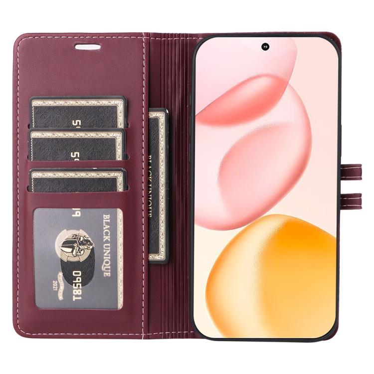 For Honor 400 Global 156.5mm Stitched Magnetic Buckle Leather Phone Case