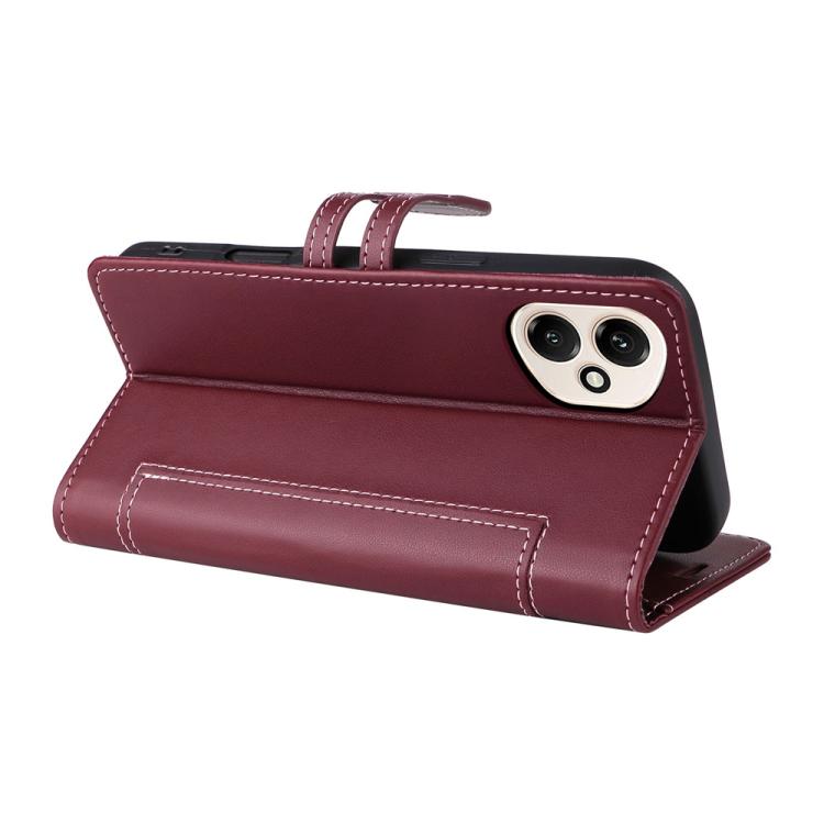 For Honor 400 Global 156.5mm Stitched Magnetic Buckle Leather Phone Case