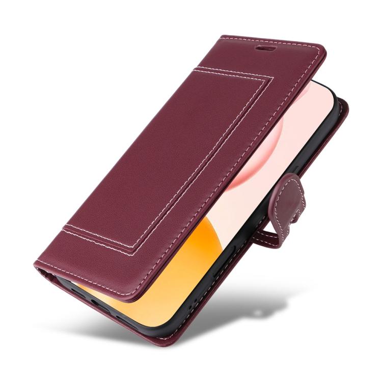 For Honor 400 Global 156.5mm Stitched Magnetic Buckle Leather Phone Case