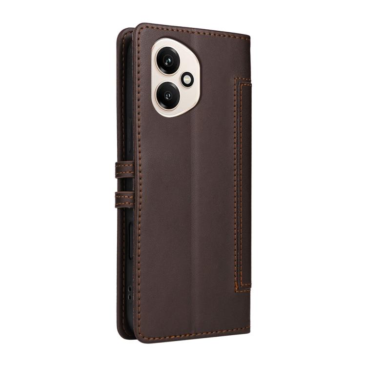 For Honor 400 Global 156.5mm Stitched Magnetic Buckle Leather Phone Case