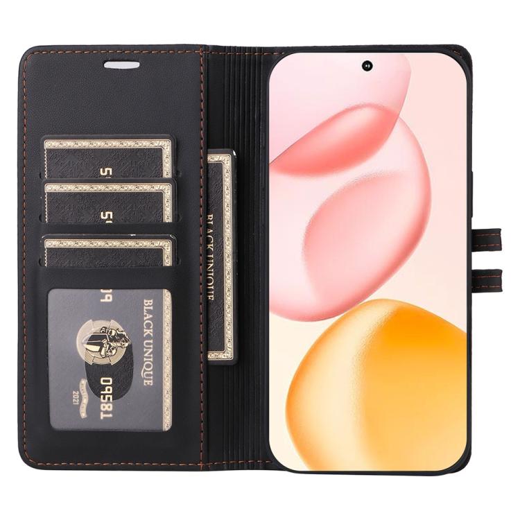 For Honor 400 Global 156.5mm Stitched Magnetic Buckle Leather Phone Case